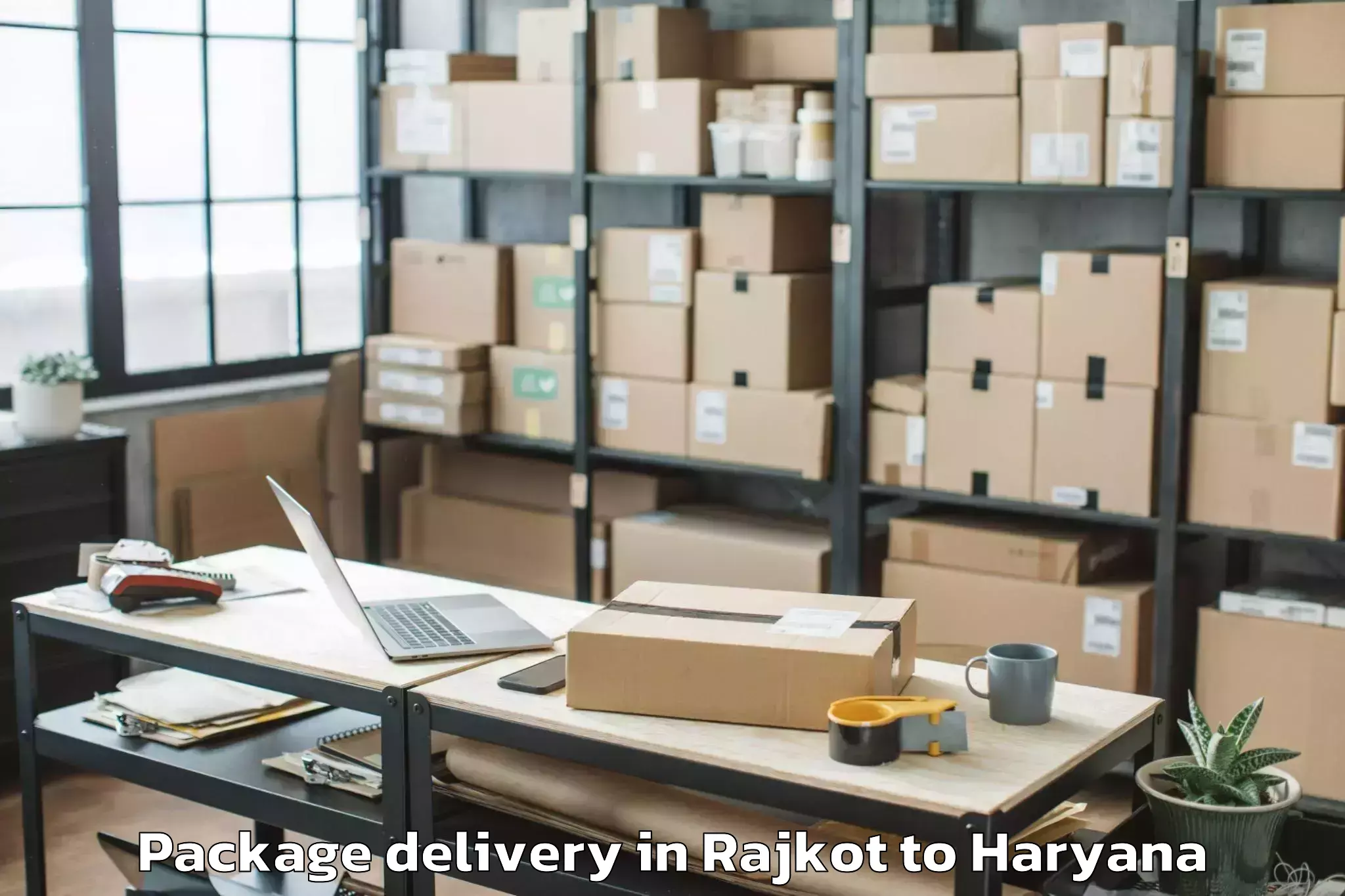 Professional Rajkot to Pristine Mall Faridabad Package Delivery